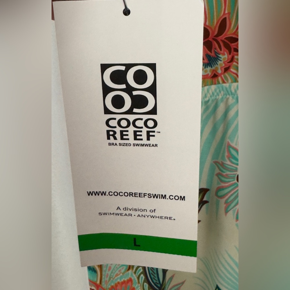 Coco Reef Adorn Cover Up V-Neck Dress - Tropical Lotus Ivory. Large NWT - Picture 12 of 12